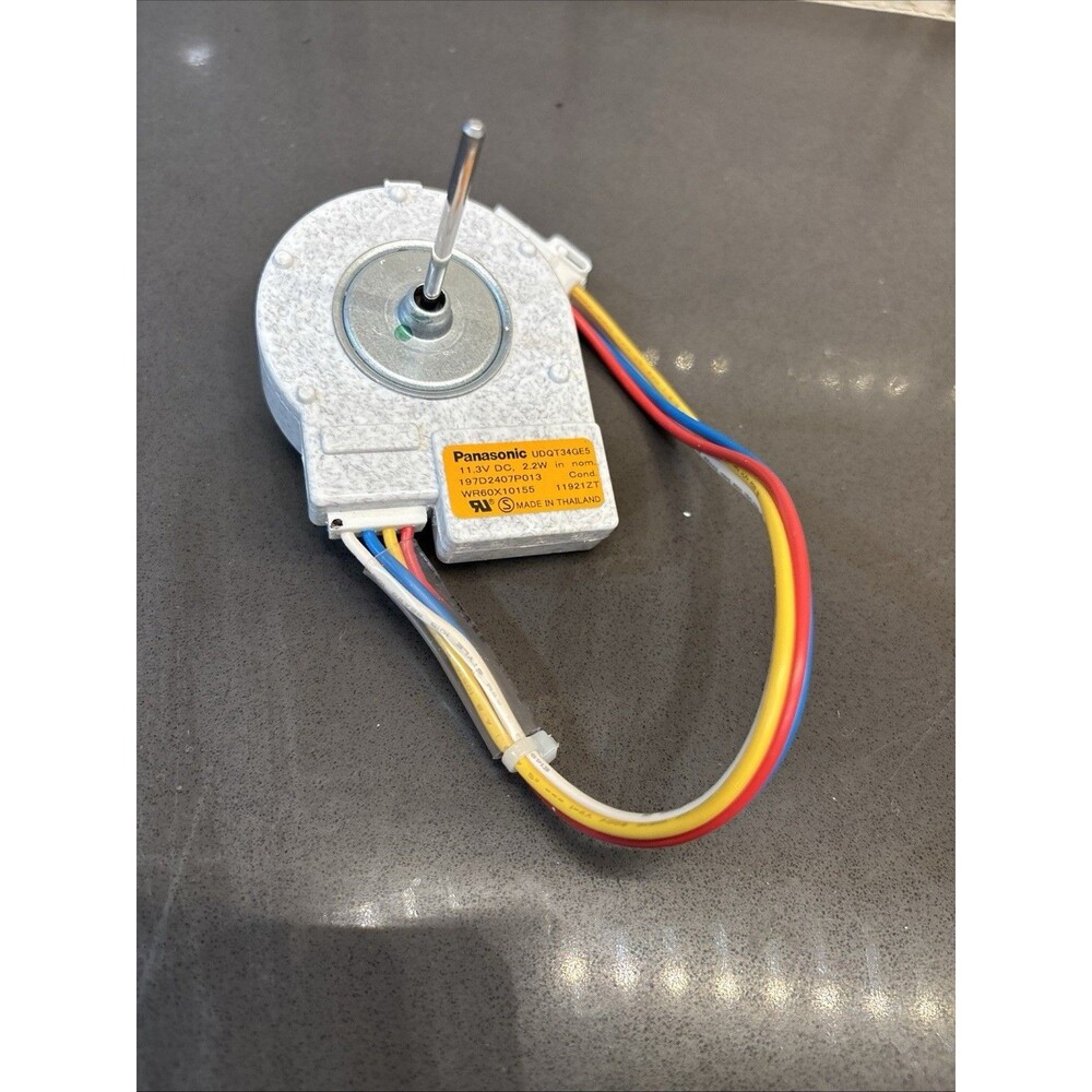 GE Panasonic Refrigerator Condenser Fan Motor WR60X10155 UDQT34GE5 WR60X10209